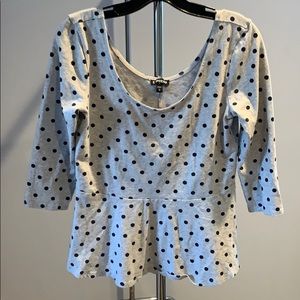 Polka dot blouse